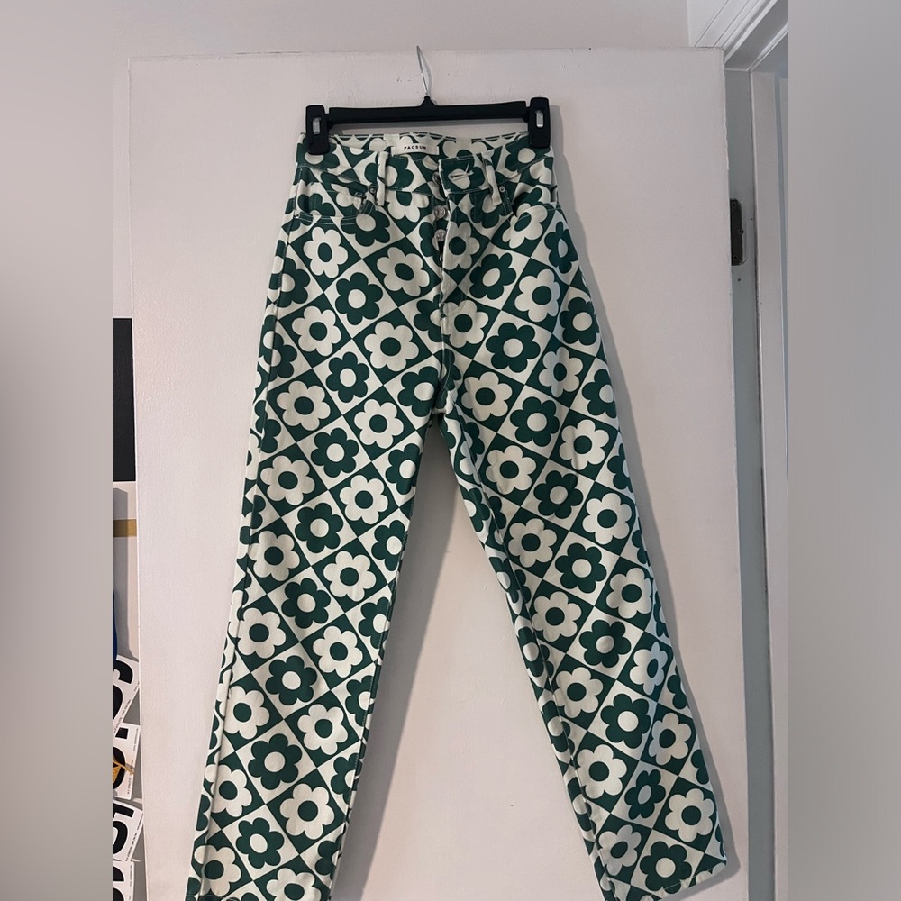 Flower jeans